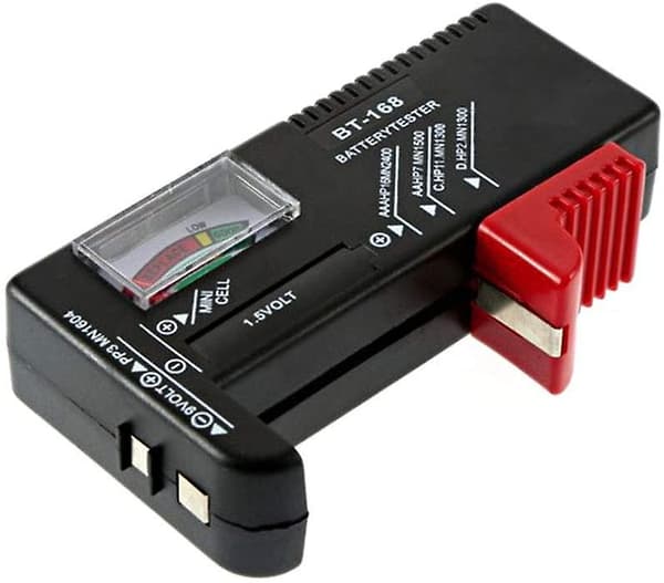 Universal batteritester til Aaa CD 9v 1,5v batterier