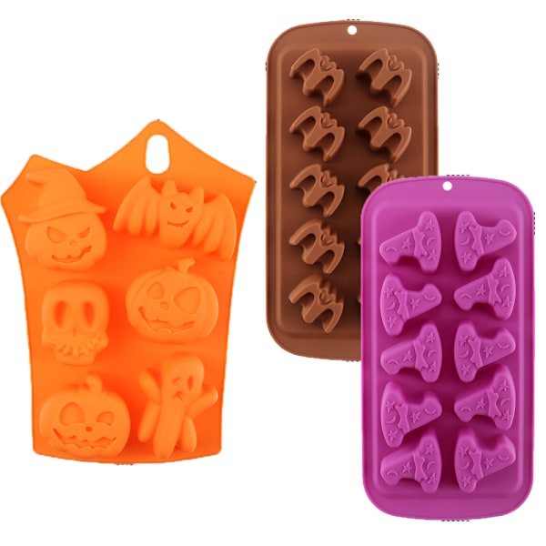 Sæt af Halloween Form Isterningeforme / Forme - Sjovt style 2
