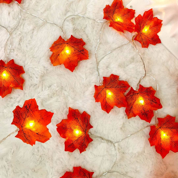 Fall fairy lights, fall leaf girl, fairy lights, 10 fairy lig