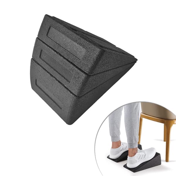 Yoga Wedge Squat Wedge Justerbar halkfri Slant Board-förlängare Black 3pcs