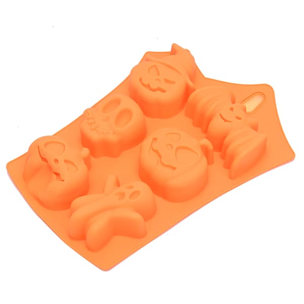 Halloween gresskar silikonform lys kake dekorasjon Fondant