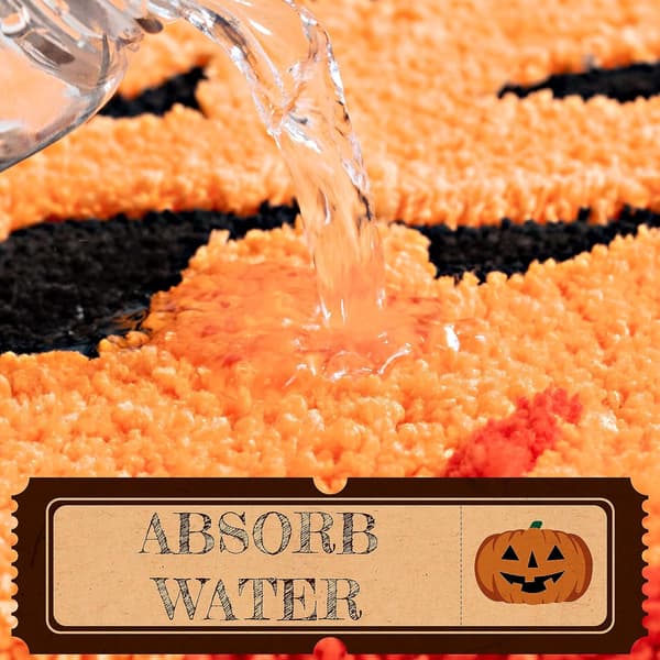 Halloween Badrumsinredning Höstpumpa Badrumsmattor Halkfria Roligt