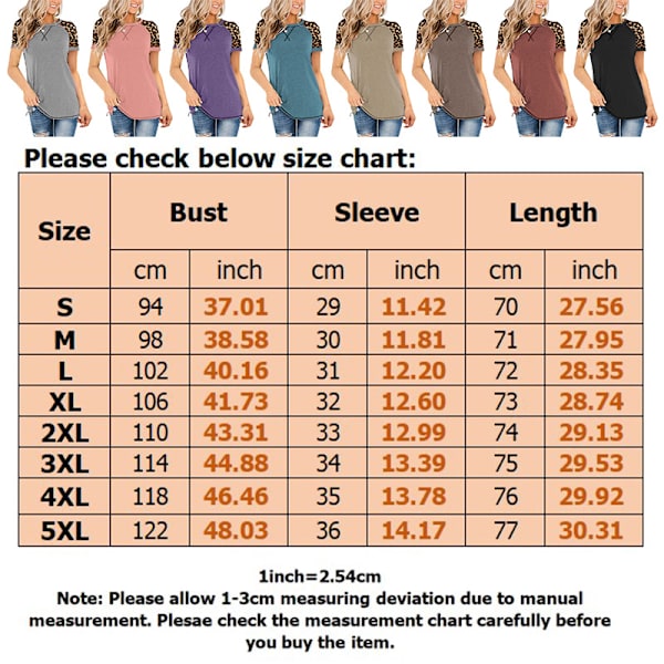 Printtikuvioitu naisten lyhythihainen toppi pyöreällä pääntiellä Khaki,XL