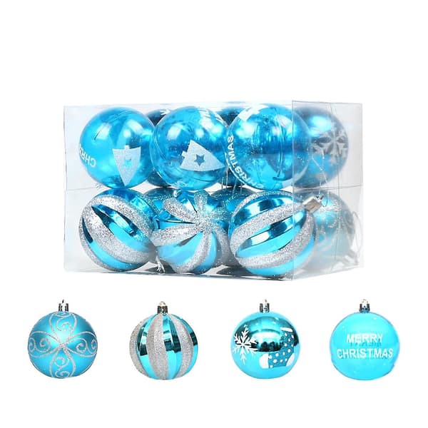 Xmas 12stk Xmas Tree Rotter Hengende Pynt 6cm Z76