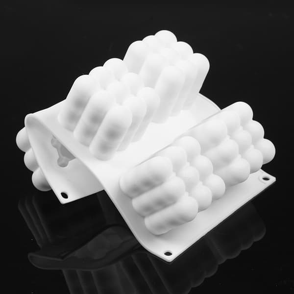 Silikon stearinlysform, 3D stearinlysform, silikon kubeform, DIY kan