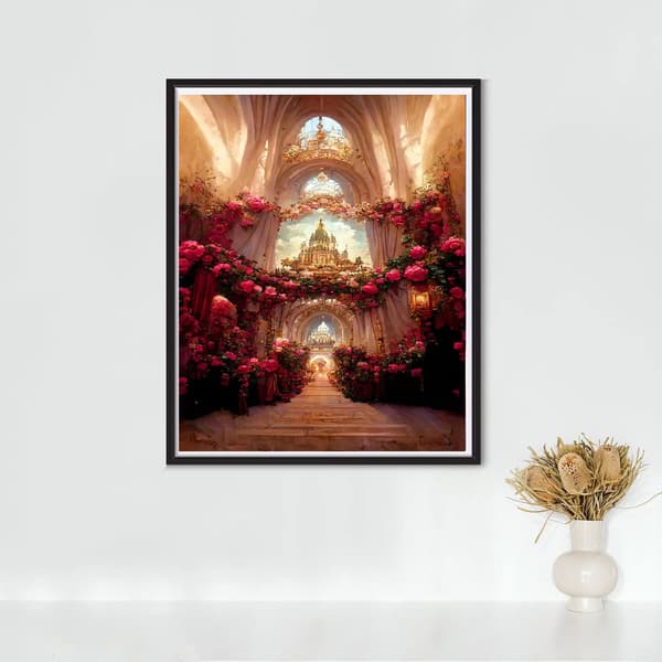 30x40cm Voksen Barn 5D DIY Diamantkunst Maleri Kit - Rosa Katt