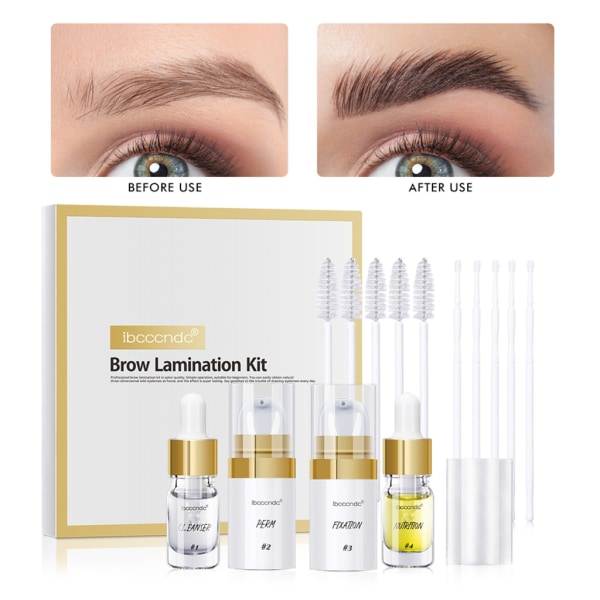 ibcccndc Semi-permanent Brow Lift Kit Ögonbrynslamineringssats Styling Perming Inställning Curling Brow Lamination Ögonfrans