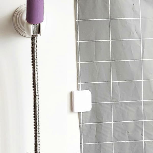 4-pack vita duschdraperiklämmor 4,5*5 CM