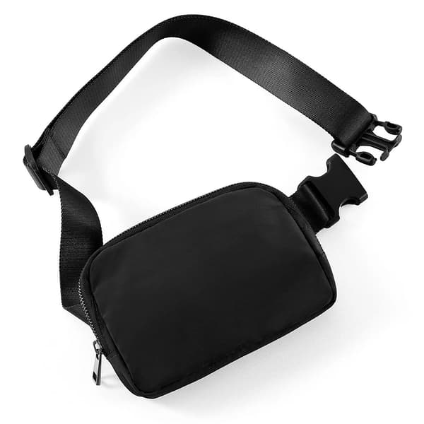 Fanny Bältesväska Midjepaket Crossbody-väskor Bumbag för löpning black