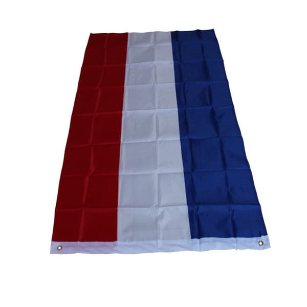 2 STK Nederlandsk flagg med messingmaljer - 90 x 150 cm