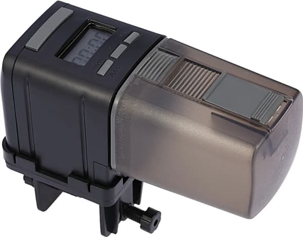 LCD Automatisk Fiskmatare Akvarium Tank Auto Food Timer Utfodring Dispenser Justerbart utlopp
