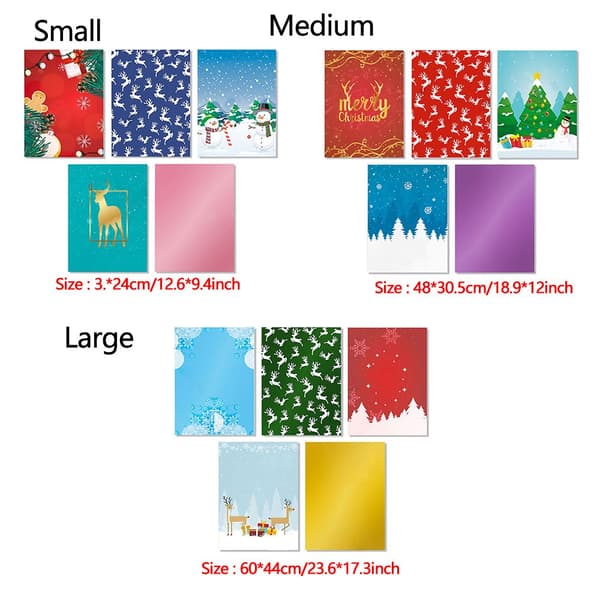 Julklappspåsar Snowman Snowflake LARGE(10ST)