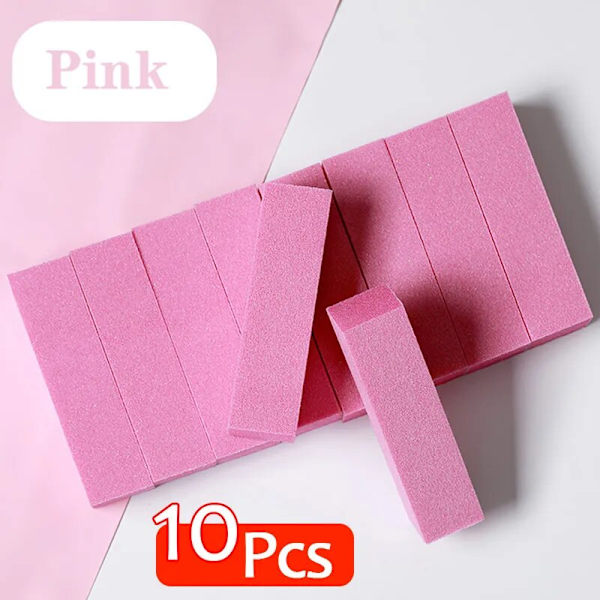 10 st Pink Buffing Sanding Files Block