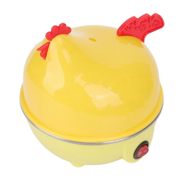Elektrisk eggkoker Multifunksjonell kyllingform Rask eggkoker 7 egg kapasitet Automatisk avslåing Mini frokostmaskin EU Standard 220V