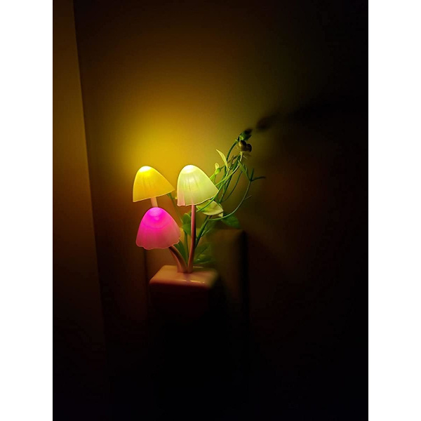 2-pack LED Sensor Nattljus Plug-in NightLight Färgbyte