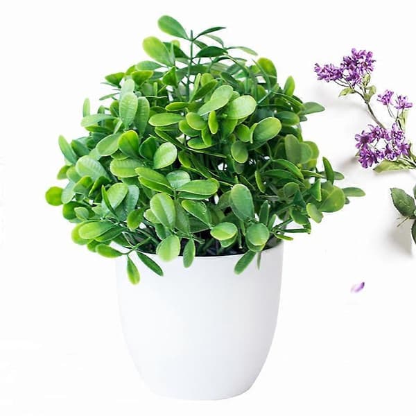Kunstig grøn plante græs bonsai stue havemøbler skrivebordsindretning Qinhai