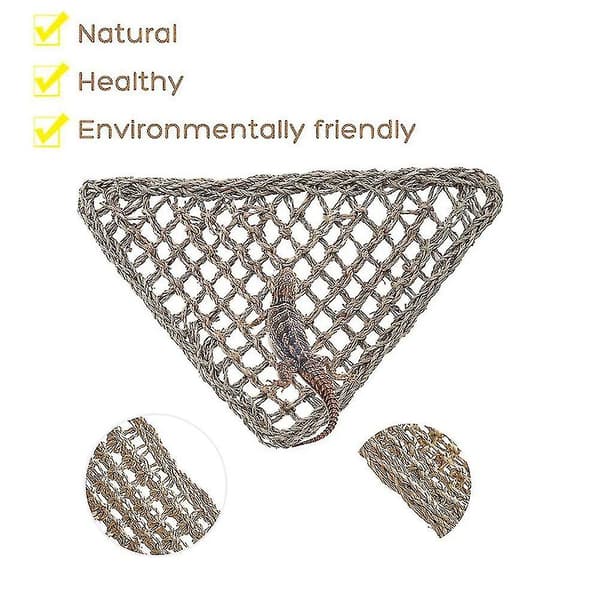 2-pack Ed Ock, Reptile Climbing R, Lizard Lounr 100 % sjögräs Fa Ock för reptiler *chyi