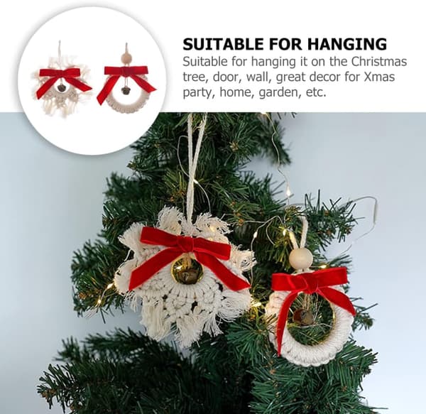 2 st Julklockornament Weaving Mini