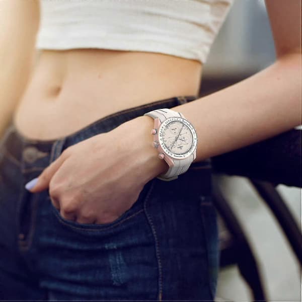 Moonswatch Klokkerem - 20mm Myk Gummi Erstatning For Omega X Swatch