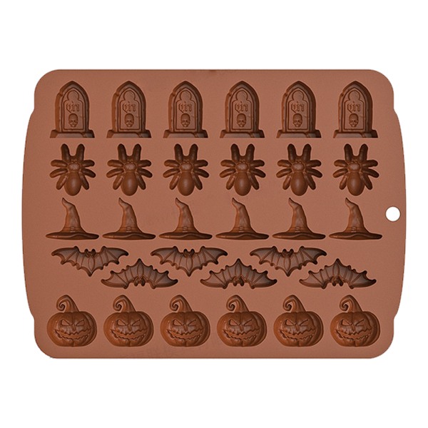 Halloween Silikonimuotit Karkkimuotit brown