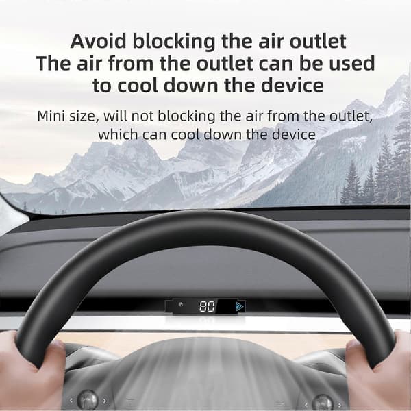 LCD HUD Display Dashboard Speedometer Gear Blinklys Monitor Erstatning til Tesla Model 3 Y