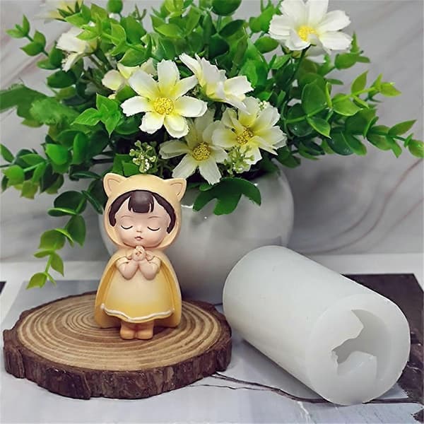 Silikoneform DIY 3D Englebaby Lysform Lysforme Velsignelsespigeform