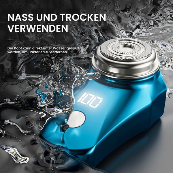 #(Sølv) Elektrisk barbermaskin USB Mini Barbermaskin for menn#