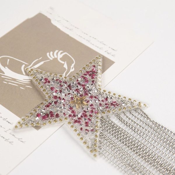 Itseliimautuva rintateippi Star Cover ROSE RED rose red