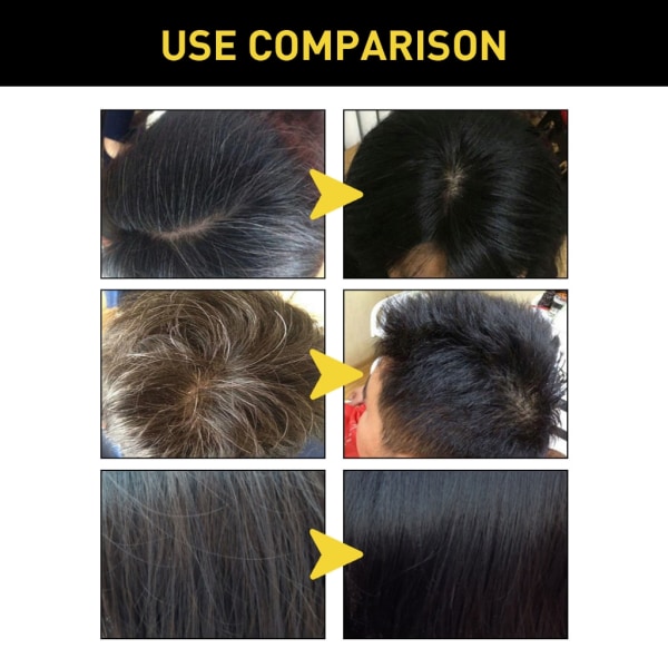 Kvinna hår mörkare schampo Snabb Effektiv reparation Grå Vit Färg Färg Kropp Naturligt Ekologiskt Schampo Hårvårdstillbehör