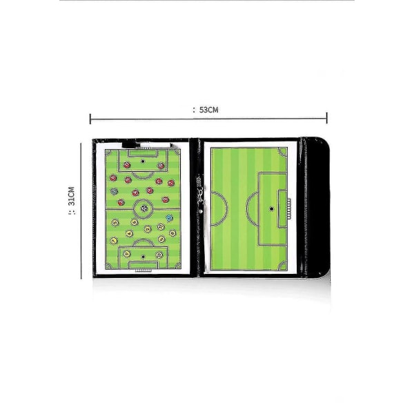 54 cm hopfällbar magnetisk taktiktavla Fotboll Coaching Tränare Taktisk bräda Fotbollsspel Fotbollsträning Taktik Urklipp Hot