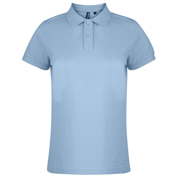 Asquith & Fox Dame/Dame Enkel kortarmet pikétrøye Sky M