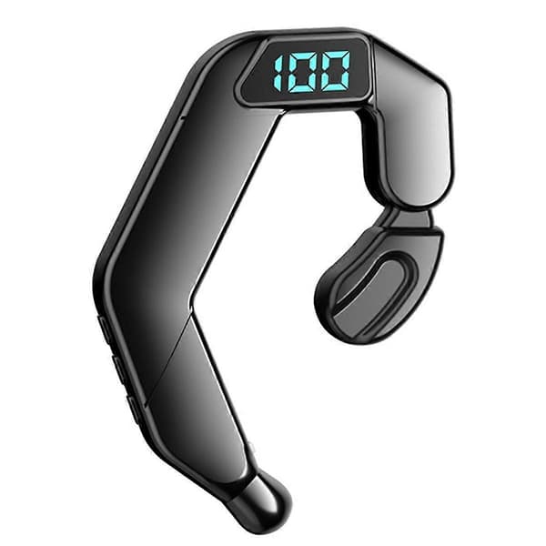 Nytt V19 Bluetooth-headset Benledning Öronhängande Typ Icke-i-örat Digital Display Business Sport Öppen Typ