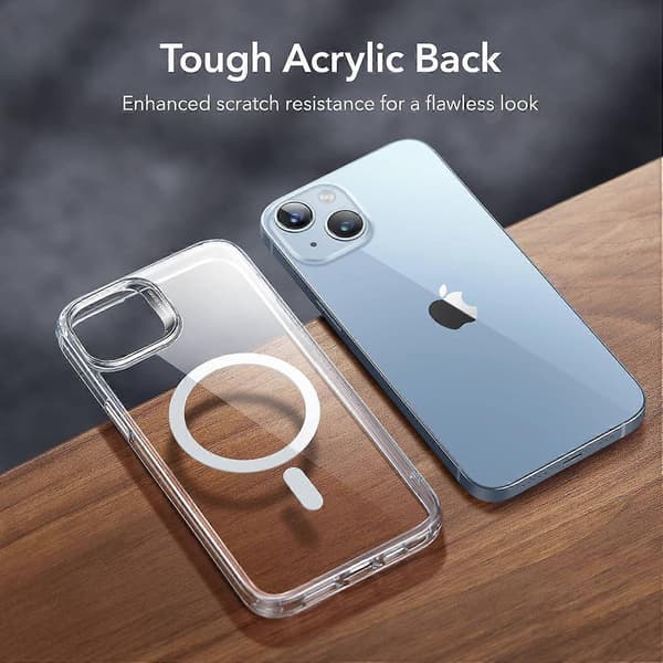 Deksler til iPhone 14/iPhone 13, MagSafe-kompatibel, Støtsikker beskyttelse av militær standard, Magnetisk telefondeksel til iPhone 14/13, Gjennomsiktig