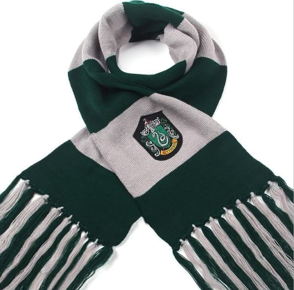 Harry Potter-skjerf med dusker cosplay-kjole - Slytherin