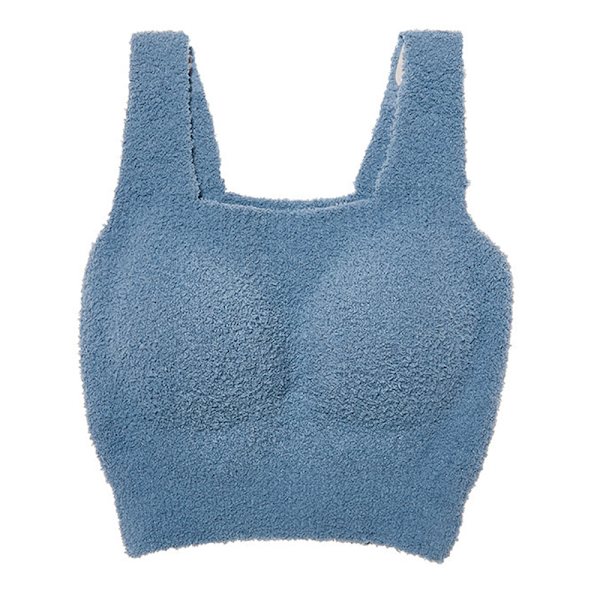 Vinter korte fluffy loungewear for kvinner