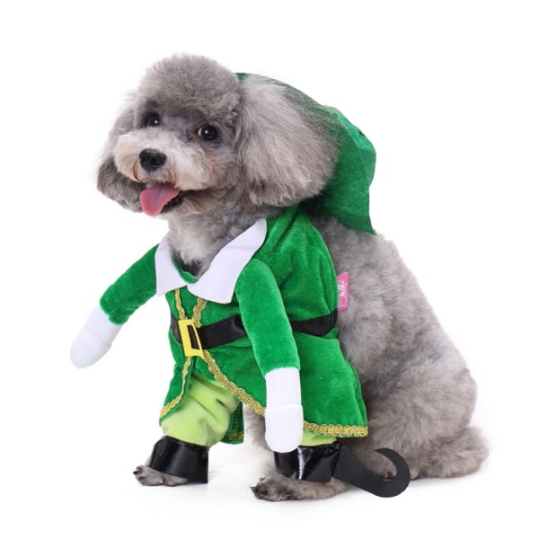 Walking Pet Dog skjorte Casual til små hunde skjorte Kappe Outfit til katte Tøj Uldig blød hundejakke S
