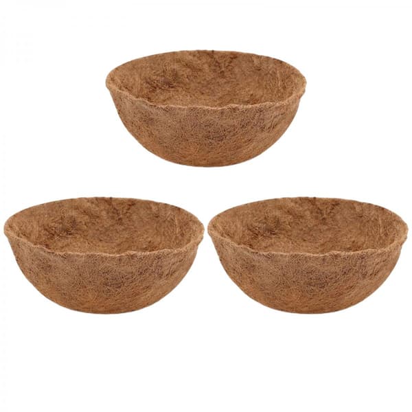 3st Coir Planter Ersättningsfoder Natur Coir Planter 20cm