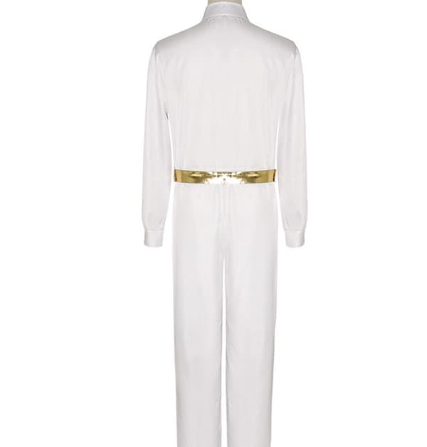 Ken Cosplay kostume til Halloween Scene Performance Suit White m