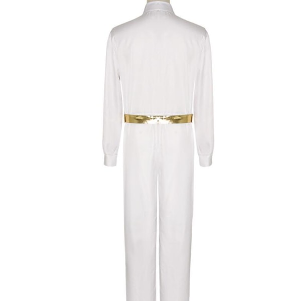 Ken Cosplay kostyme for menn Halloween Scene Performance Suit White xl