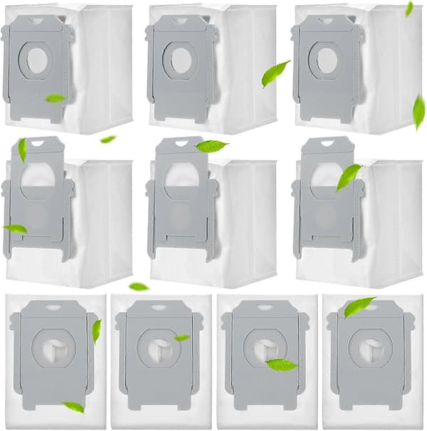 10-pak støvsugerposer til Irobot Roomba i7 i7+ i7 Plus S9 S9+ i3 i3+ i4 i4+ i6 i6+ i8 i8+ J7 J7+ E5 E6 E7 Erstatningspose til Irobot Roomba Alle