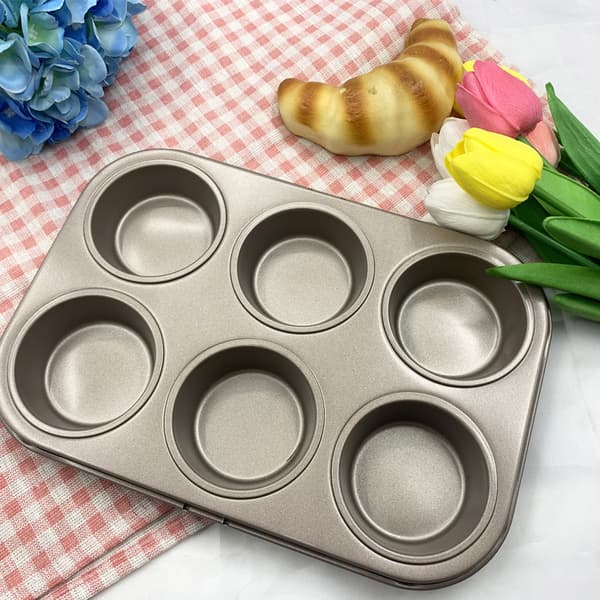 DIY Bakebrett 6-hulls rund kakeform Kakeverktøy Non-Stick belegg
