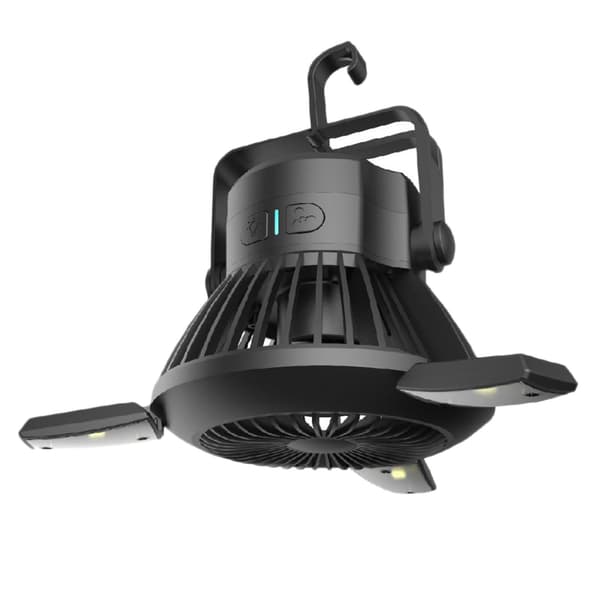 1/2/3 Bærbar Solar Camping Ventilator Telt Lys Telefonoplader