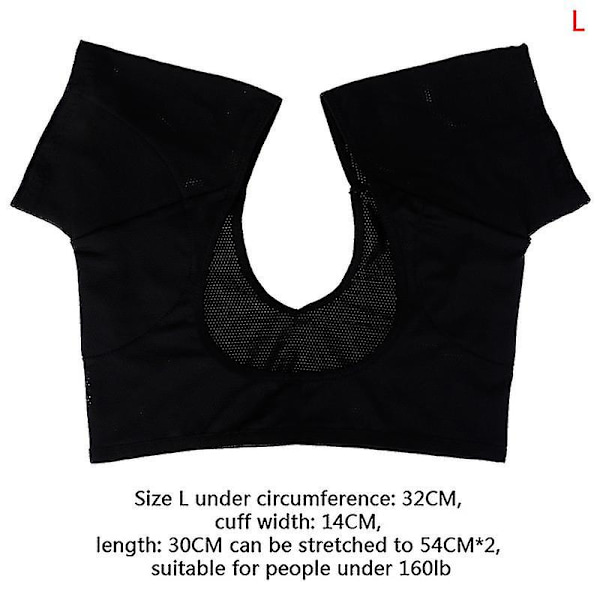 Sports Vest Top Underarm Armhule Sved Pad Shield Guard Absorberende Armhule Bil L