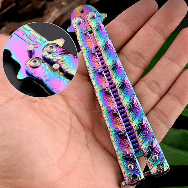 Butterfly Comb Skägg Mustasch Borste Salong Tool Colourful