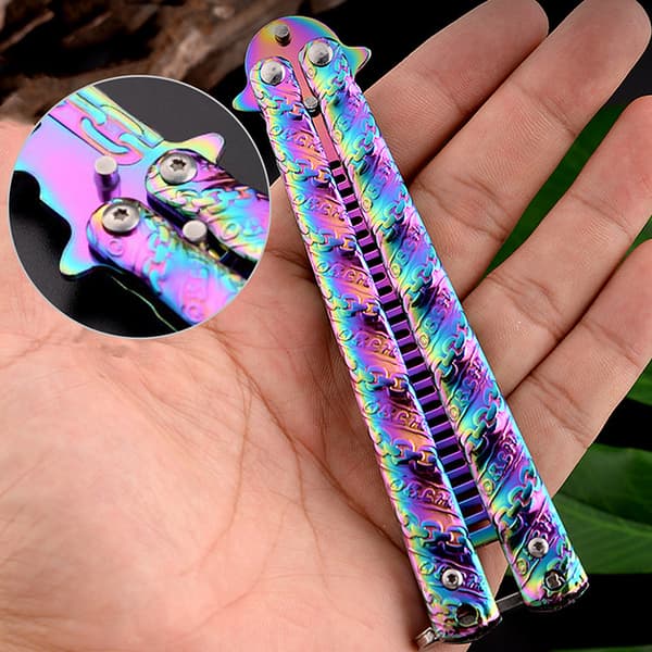 Butterfly Comb Skjegg Bart Børste Salong Tool Fargerik