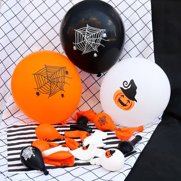 100 stk. 12 tommer Halloween dekorationsballon