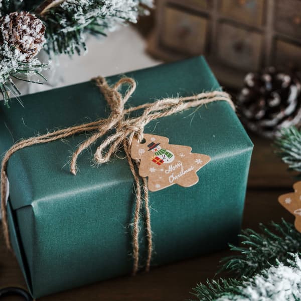 Juletiketter Kraftpapir Juletrepynt Hiss