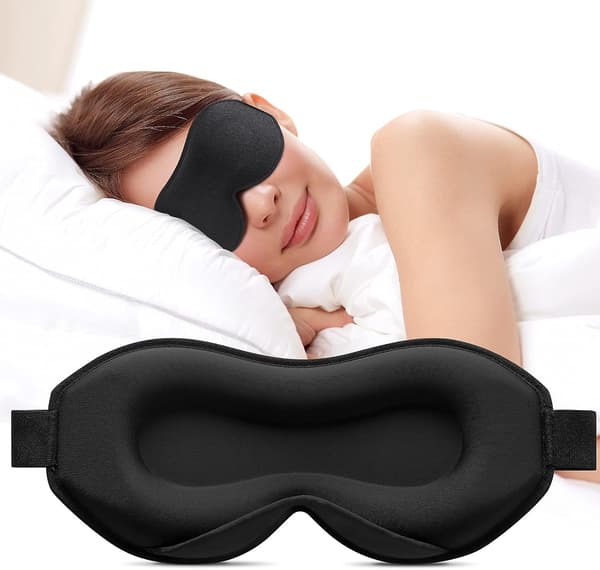 Sovemaske, perfekt sovemaske, ultra hudvennlig 3D øyemaske
