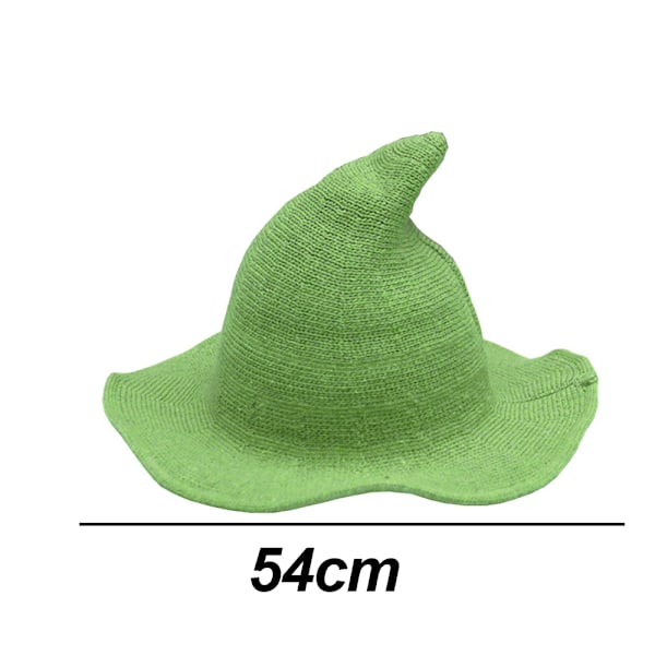 Kvinnor Häxhatt för Halloween Ull Hattar Bred brätte pire tickad style 7 S