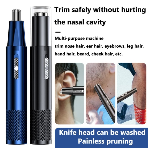 Nesehårstrimmer Barbering HVIT ENKELTHODE ENKELT KLIPPEHODE